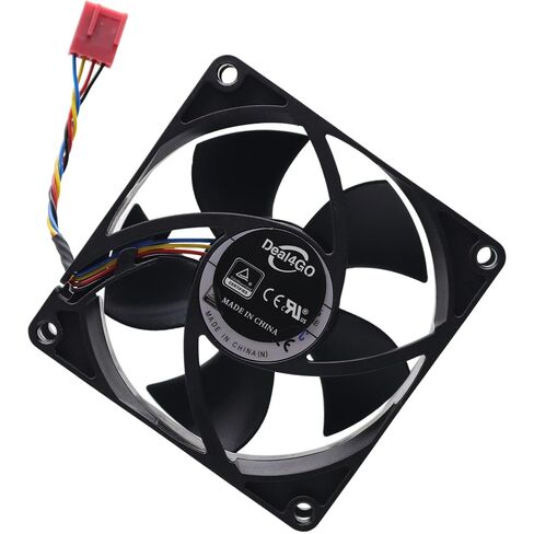 Deal4GO 8CM 4-pin Chassis Cooling Fan W52D3 7G45T Replacement for Dell Optiplex 7050 5050 3050 3070 Inspiron 3470 3471 SFF MFF in Saudi Arabia