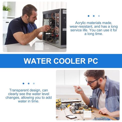 Professional Acrylic Water Cooling Tank 200ml Mini Reservoir for PC CPU Cooling System Compatible with Water Cooler Radiator in Saudi Arabia