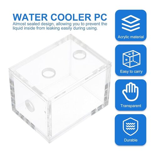 Professional Acrylic Water Cooling Tank 200ml Mini Reservoir for PC CPU Cooling System Compatible with Water Cooler Radiator in Saudi Arabia
