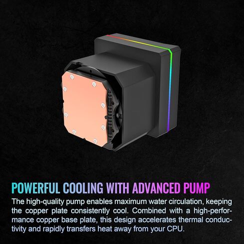 مبرد سائل لوحدة المعالجة المركزية Thermaltake TH360-S V3 ARGB؛ إنتل / أيه إم دي؛ 1 × 360 مم 500 ~ 2500 دورة في الدقيقة مروحة ARGB ذات إطار واحد؛ شاشة LCD برمز مقطع 3.95 بوصة؛ رأس مضخة قابلة للتدوير؛ برنامج LCD لجزء TT؛ أسود؛ CL-W470-PL12SW-A in Saudi Arabia