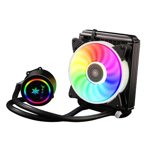 TEHAUX Liquid CPU Cooler Water Cooling System 120mm Radiator Silent Fan for Gaming Desktop PC Compatible with Intel and Other Processors Computer Cooling Components in Saudi Arabia