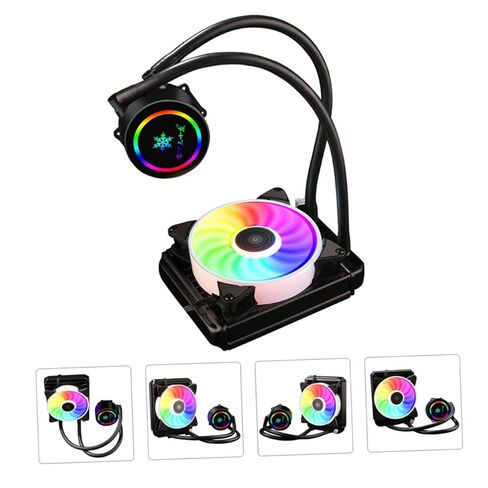 TEHAUX Liquid CPU Cooler Water Cooling System 120mm Radiator Silent Fan for Gaming Desktop PC Compatible with Intel and Other Processors Computer Cooling Components in Saudi Arabia