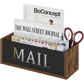 yinmit mail منظم كونترتوب ، حامل بريد مع فتحتين ، حامل رسائل للجدار ، وصول المكتب للبريد ، ومكتب البريد المنظم مثبت على الحائط ، وحامل مغلف الفاتورة لمكتب المنزل in Kuwait