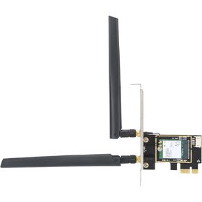 PCIe Dual Band Wireless Network Card, Built in WiFi6 9260NGW Chipset 1730Mbps 802.11ac 5.0, with 8DBi Dual Band Antenna, for 10 in Kuwait