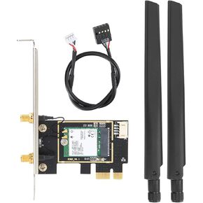 بطاقة الشبكة اللاسلكية Yunseity ثنائية النطاق، 1730 ميجا بت في الثانية PCIe WiFi 6 9260NGW 5.0، مع هوائي عالي الكسب 8DBi، لـ 10 أنظمة تشغيل in Kuwait