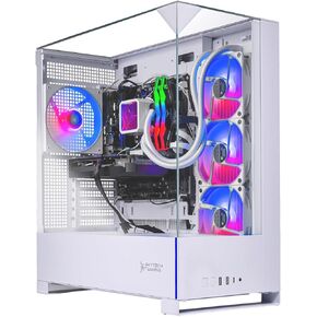 Skytech Gaming Archangel 5 كمبيوتر الألعاب، AMD Ryzen 7 7800X3D 4.2 جيجا هرتز، NVIDIA RTX 5060 Ti 16 جيجابايت VRAM، 1 تيرابايت Gen4 NVMe SSD، 32 جيجابايت DDR5 RAM 6000، 750 واط Gold PSU، 360 ARGB AIO، Wi-Fi، Win 11، سطح المكتب in Kuwait