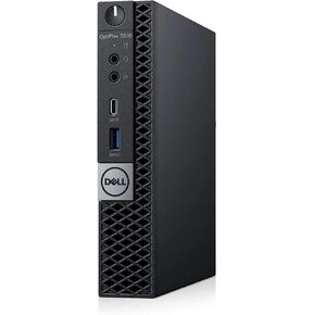 Dell Optiplex 7070 Micro Desktop | Core i5-9600 - 256GB SSD Hard Drive - 16GB RAM | 6 cores @ 4.6 GHz Win 11 Pro Black (Renewed) in Kuwait