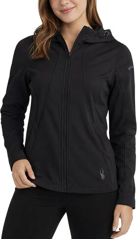Spyder Womens Softshell Jacket - Wind and Water Resistant Grid Fleece Lined Hooded Womens Jacket For Outdoor Hiking in Saudi Arabia