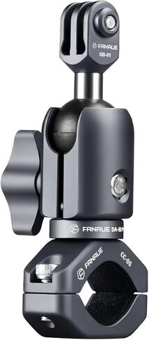 FANAUE Action Camera محول كرة عالمي مع قاعدة تثبيت على شكل حرف U، مقاس B مقاس 1 بوصة متوافق مع Gopro Hero Series/AKASO/DJI/كاميرا الحركة in Saudi Arabia