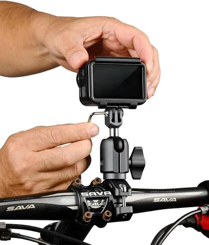 FANAUE Action Camera محول كرة عالمي مع قاعدة تثبيت على شكل حرف U، مقاس B مقاس 1 بوصة متوافق مع Gopro Hero Series/AKASO/DJI/كاميرا الحركة in Saudi Arabia