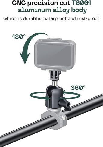 FANAUE Action Camera محول كرة عالمي مع قاعدة تثبيت على شكل حرف U، مقاس B مقاس 1 بوصة متوافق مع Gopro Hero Series/AKASO/DJI/كاميرا الحركة in Saudi Arabia