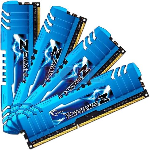 مجموعة ذاكرة G.Skill 32GB DDR3 2400MHz PC3-19200 RipjawsZ CL11 1.65V رباعية القنوات (4X 8GB) in Saudi Arabia