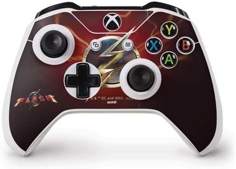Skinit Decal Gaming Skin Compatible with Xbox One S Controller - Officially Licensed Warner Bros The Flash Movie: Logo Poster Design in Saudi Arabia