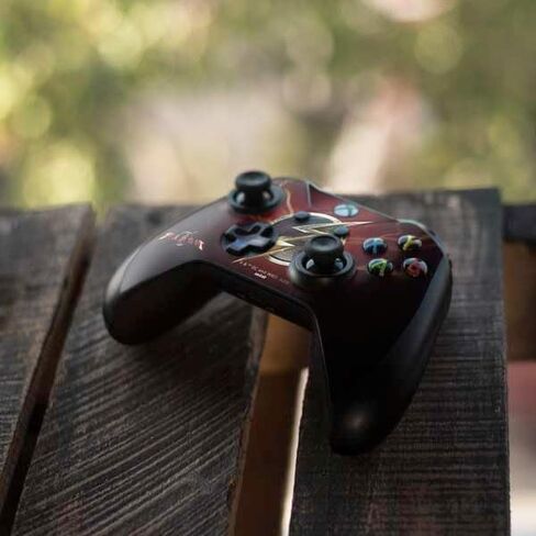 Skinit Decal Gaming Skin Compatible with Xbox One S Controller - Officially Licensed Warner Bros The Flash Movie: Logo Poster Design in Saudi Arabia