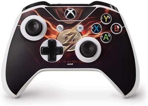 Skinit Decal Gaming Skin Compatible with Xbox One S Controller - Officially Licensed Warner Bros The Flash Movie: The Flash Poster Design in Saudi Arabia