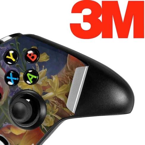 ملصق Skinit المخصص للألعاب متوافق مع وحدة تحكم Xbox One S - مرخص رسميًا من Nene Thomas Tabby Cat مع الزهور من Nene Thomas Design in Saudi Arabia