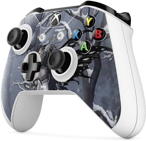 Skinit Decal Gaming Skin Compatible with Xbox One S Controller - Officially Licensed Nene Thomas Fairy with Owl in Snow by Nene Thomas Design in Saudi Arabia