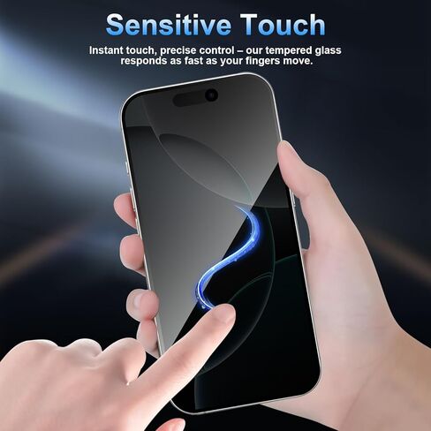 مجموعة من 3 واقيات شاشة للخصوصية لهاتف iPhone 17 [زجاج مقسى مضاد للتجسس]، فائقة الدقة، مضادة للخدش، خالية من الفقاعات، زجاج حماية 9H سهل التركيب لهاتف iPhone 17 in Saudi Arabia
