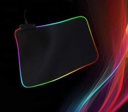 RGB Galaxy Night Sky Gaming Mouse Pad Large Color LED Lighting Wired USB 13.8 x 9.8 Inches Table Mat for Gamer in Saudi Arabia