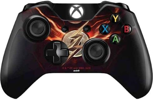 غلاف Skinit المخصص للألعاب متوافق مع وحدة تحكم Xbox One - فيلم Warner Bros The Flash المرخص رسميًا: تصميم ملصق Flash in Kuwait