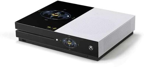 ملصق Skinit المخصص للألعاب متوافق مع وحدة تحكم Xbox One S - مرخص رسميًا من Warner Bros The Flash Movie: تصميم شعارات Batman Multiverse in Saudi Arabia