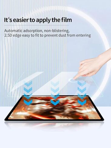 Screen Protector for Tylvx 10.1" 2 in 1 Tablet Android Tablet, Anti-Scratch 9H Hardness Touch Sensitive 2.5D Rounded Edges Bubble Free Easy to Install,2 Pack. in Saudi Arabia