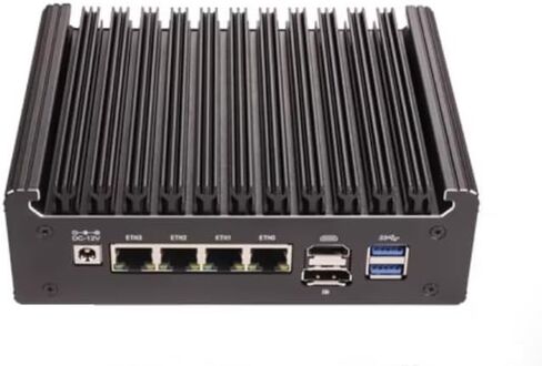 جهاز جدار الحماية Pentium Processor 6405U Mini PC، 2 Core و4 Thread، i226V x4 2.5GbE LAN، فتحة M.2 WiFi، 1*M.2 2280,2*SATA3.0، DDR4-2133/2140 (بدون ذاكرة وصول عشوائي ولا SSD) in Kuwait