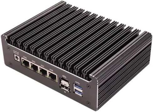 جهاز جدار الحماية Pentium Processor 6405U Mini PC، 2 Core و4 Thread، i226V x4 2.5GbE LAN، فتحة M.2 WiFi، 1*M.2 2280,2*SATA3.0، DDR4-2133/2140 (بدون ذاكرة وصول عشوائي ولا SSD) in Kuwait