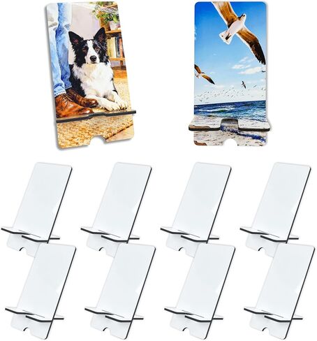 10 Pack Phone Holders Blanks Bulk MDF Double Side Heat Transfer Blank Products Iteam Ornaments for DIY Craft Photo Picture Frame in Saudi Arabia