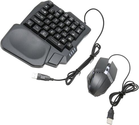 SUNGOOYUE GAMWING 4-in-1 Mobile Gaming Combo Pack with Keyboard Mouse Converter, K13 Gaming Keyboard, Mouse, Phone Stand for Mobile, Compatible in Saudi Arabia