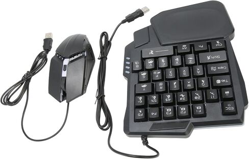 SUNGOOYUE GAMWING 4-in-1 Mobile Gaming Combo Pack with Keyboard Mouse Converter, K13 Gaming Keyboard, Mouse, Phone Stand for Mobile, Compatible in Saudi Arabia