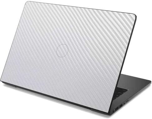 غلاف كمبيوتر محمول من Skinit متوافق مع جهاز Chromebook - تصميم مصنوع من ألياف الكربون البيضاء المرخصة رسميًا in Kuwait