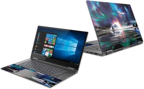 MightySkins Skin Compatible with Lenovo Yoga 730 13" (2018) - Space Horizon | Protective, Durable, and Unique Vinyl Decal wrap Cover | Easy to Apply, Remove, and Change Styles | Made in The USA in Saudi Arabia