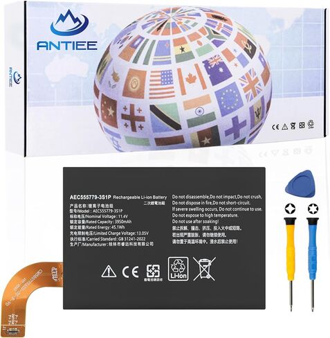 ANTIEE AEC555779-3S1P تبديل البطارية لـ GPD Win 3/4 2023 565774-3S 45.05W 11.55V 3900mAh مع أدوات التثبيت in Saudi Arabia