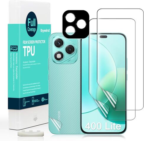 Ibywind for Honor 400 5G Screen Protector,2 Pack,9H Hardness Tempered Glass and Camera Lens Protector,with Alignment Frame,Full Coverage,Bubble Free,Fingerprint Unlock,Scratch Resistant in Saudi Arabia