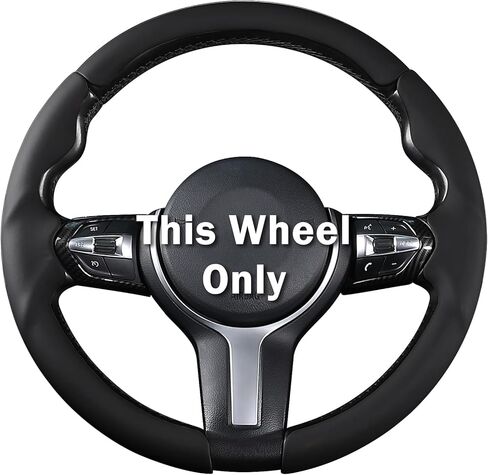Steering Wheel Cover for BMW X3(2014-2017) X5(2014-2018) 3 Series(2012-2019) 5 Series(2014-2016) 328i 320i 330i 325i 528i 535i 530i 540i M3 2 4 6 Series X4 X6 M2 M4 M5 M6 Accessories (Glossy Black) in Saudi Arabia