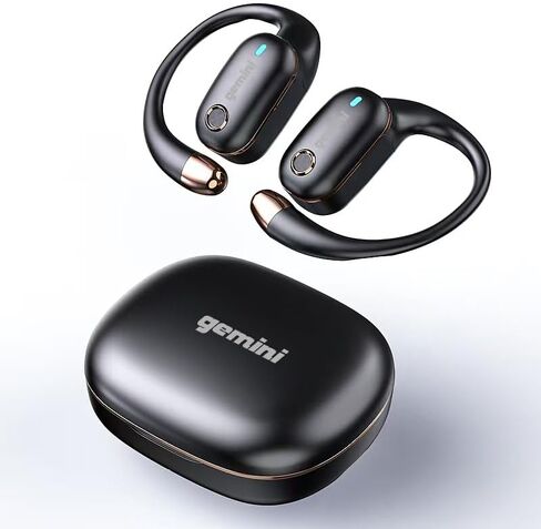 Gemini Sound Open Ear Bluetooth 6.0 Headphones – Wireless Earbuds for Running, Workout & Sports, 24H Playtime, Over Ear Secure Fit, Never Fall Out, Dual Drivers, USB-C Charging Case (GEBX-200) in Saudi Arabia