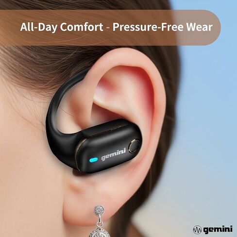 Gemini Sound Open Ear Bluetooth 6.0 Headphones – Wireless Earbuds for Running, Workout & Sports, 24H Playtime, Over Ear Secure Fit, Never Fall Out, Dual Drivers, USB-C Charging Case (GEBX-200) in Saudi Arabia