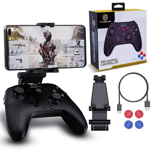 ProGAMR Bluetooth Controller for Gaming - Rechargeable with Detachable Phone Clip, Compatible with Windows, Android, PC in Saudi Arabia
