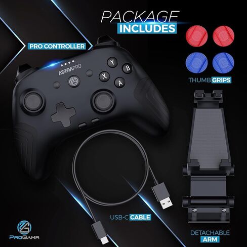 ProGAMR Bluetooth Controller for Gaming - Rechargeable with Detachable Phone Clip, Compatible with Windows, Android, PC in Saudi Arabia
