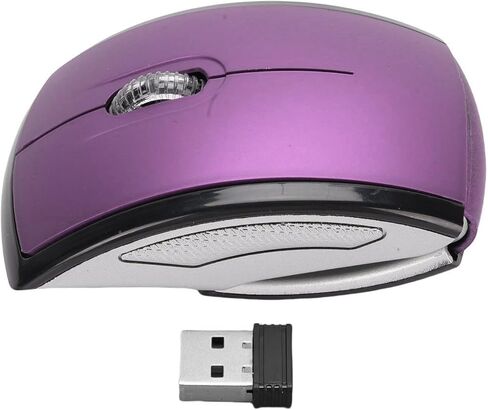 VBESTLIFE Folding Wireless Mouse, 2.4G Travel Mouse, Portable Ergonomic Computer Mouse Compatible with Notebook, PC, Computer (Violet) in Saudi Arabia