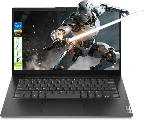 Lenovo V14 G4 Laptop, Intel 10-Core i7-13620H Processor, 14 inch FHD Display, 16GB RAM, 1TB SSD, Thin & Portable, Reliable Performance for Business/Students/Tourists, Windows 11 Home, LE Bundle in Saudi Arabia