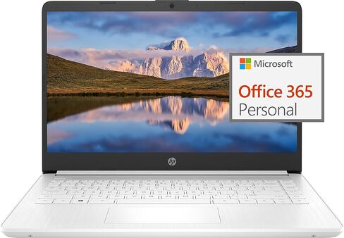 كمبيوتر محمول HP 14 بوصة خفيف للغاية للطلاب والأعمال، Intel Quad-Core N4120، ذاكرة الوصول العشوائي 8 جيجابايت، 64 جيجابايت eMMC، كاميرا ويب، HDMI، WiFi، USB-A&C، Win 11 S (متجدد) in Kuwait