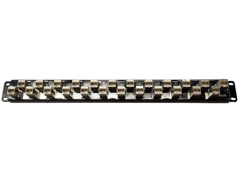 ر.ج. Enterprises®- لوحة التصحيح SDPP-24-C6S (محمية) - 24 منفذًا واحدًا U-No Punch Down-10G-Cat6، تصميم خاص (تقليل التداخل)، التغذية من خلال، غرفة اتصالات مركز البيانات، إيثرنت، حامل حامل in Kuwait