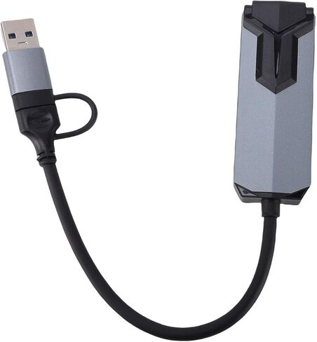 محول فاباتر USB C إلى إيثرنت مع مخرج USB C وA، محول شبكة إيثرنت LAN RJ45 بسرعة 2.5 جيجابت في الثانية in Saudi Arabia