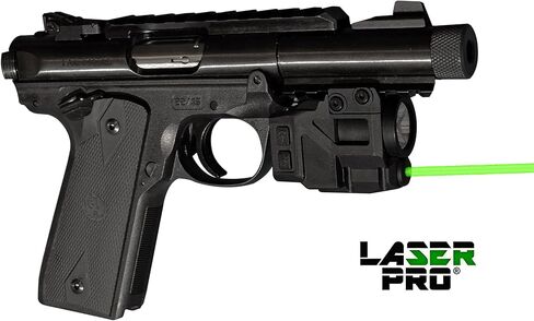 LASERPRO® Green Rechargeable Laser Sight w/LED Light for Ruger Pistols with Rails: SR9, SR40, RXM, Security-9, American, 9E, SR45, P345, 57 & Mark IV Tactical, SR1911, P95 with Rails in Saudi Arabia
