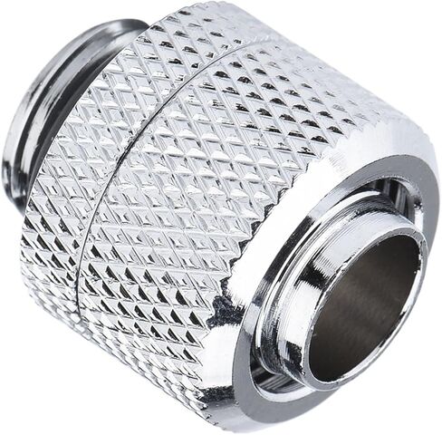 Dioche Watercooling Soft Tube Brass Flexible Tube Connector for PC Water Cooling System, Durable TwoTouch Fitting, Perfect for 9.5mm ID and 12.7mm OD Tubes, Plated Finish (Black) in Saudi Arabia
