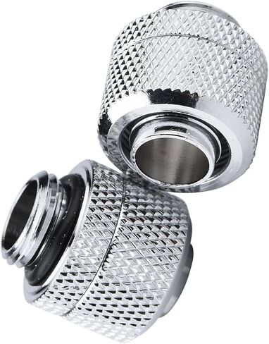 Dioche Watercooling Soft Tube Brass Flexible Tube Connector for PC Water Cooling System, Durable TwoTouch Fitting, Perfect for 9.5mm ID and 12.7mm OD Tubes, Plated Finish (Black) in Saudi Arabia