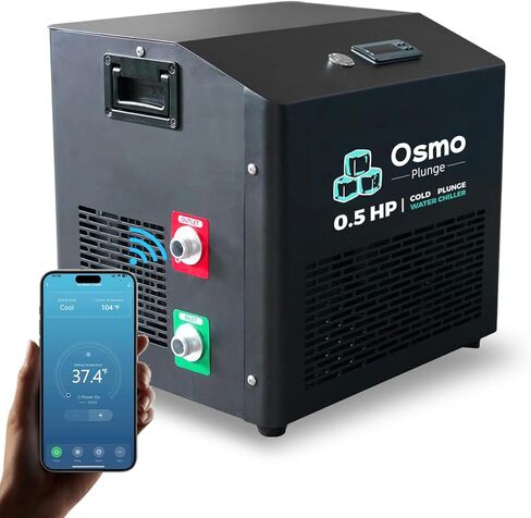 1 HP Ice Bath Water Chiller – Dual Mode Hot & Cold Therapy Machine with Ozone & Dual Filters, Rapid Cooling System for Cold Plunge & Recovery in Saudi Arabia