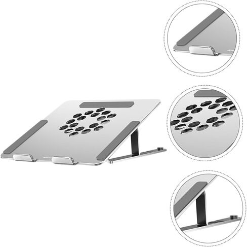 Laptop Cooling Pad Adjustable Height Laptop Stand up to Ergonomic Design for Enhanced Cooling and Comfort USB Powered Fans Led Control in Saudi Arabia